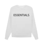 Essentials Overlapped Sweater White