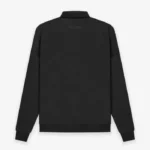 Fear of God ESSENTIALS Long Sleeve Polo Sweatshirt Black