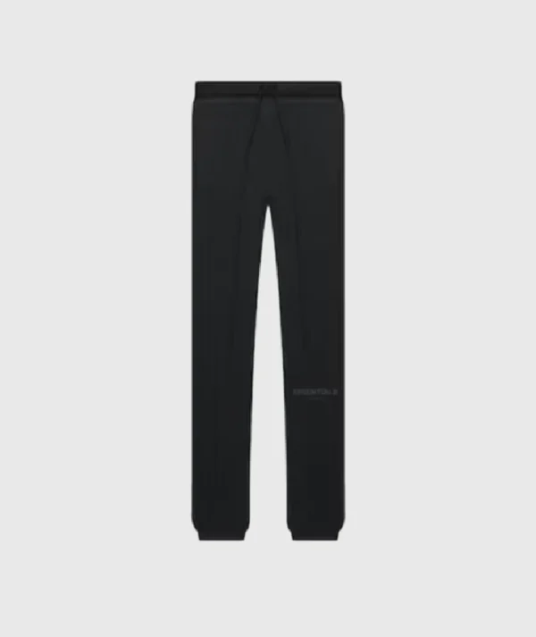 Essentials Waffle Relaxed Sweatpants Off Black