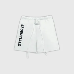 Essentials Fear of God Logo Shorts White