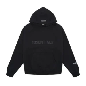 ESSENTIALS Oversize Black Hoodie